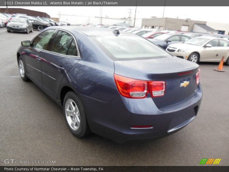 Atlantis Blue Metallic / Jet Black/Titanium 2013 Chevrolet Malibu LS