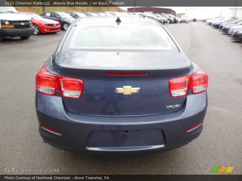 Atlantis Blue Metallic / Jet Black/Titanium 2013 Chevrolet Malibu LS