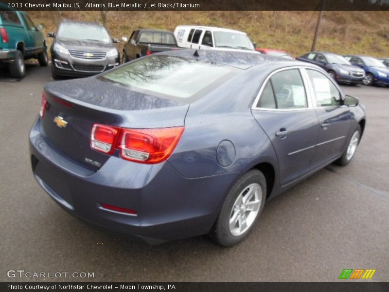 Atlantis Blue Metallic / Jet Black/Titanium 2013 Chevrolet Malibu LS