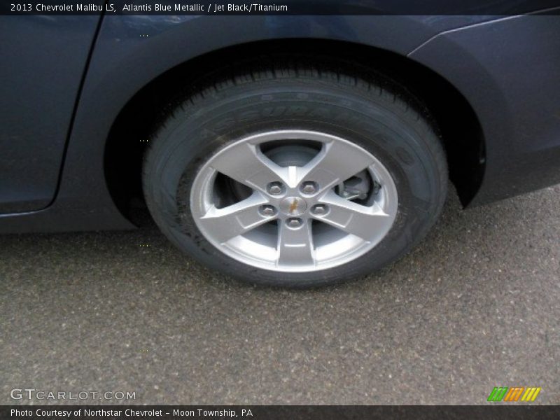 Atlantis Blue Metallic / Jet Black/Titanium 2013 Chevrolet Malibu LS
