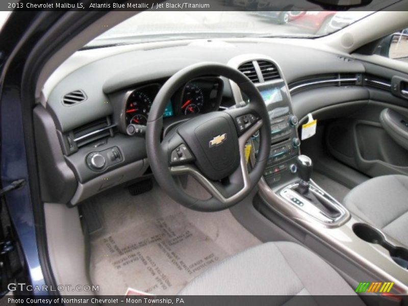 Atlantis Blue Metallic / Jet Black/Titanium 2013 Chevrolet Malibu LS