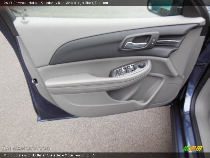 Atlantis Blue Metallic / Jet Black/Titanium 2013 Chevrolet Malibu LS