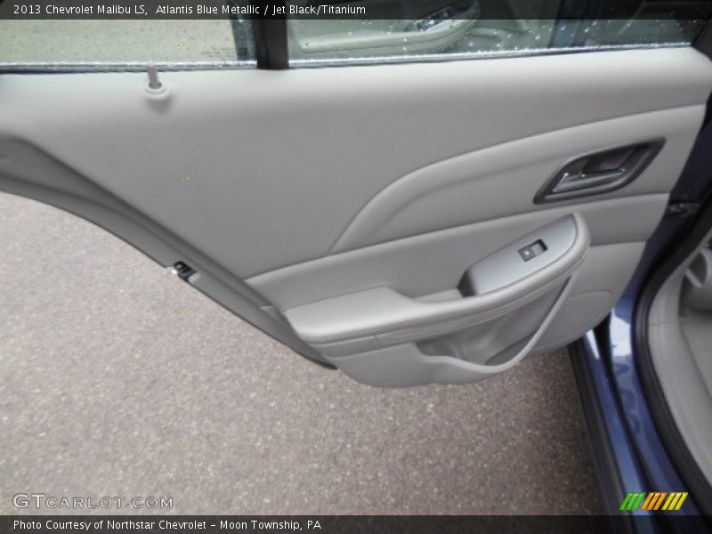 Atlantis Blue Metallic / Jet Black/Titanium 2013 Chevrolet Malibu LS