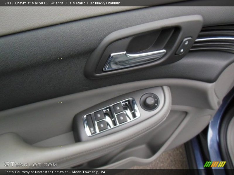 Atlantis Blue Metallic / Jet Black/Titanium 2013 Chevrolet Malibu LS
