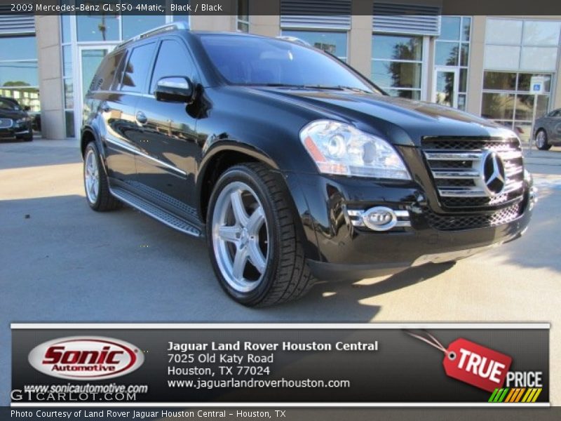 Black / Black 2009 Mercedes-Benz GL 550 4Matic