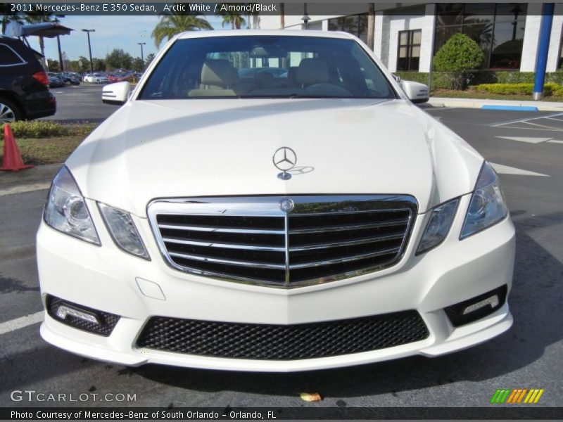 Arctic White / Almond/Black 2011 Mercedes-Benz E 350 Sedan