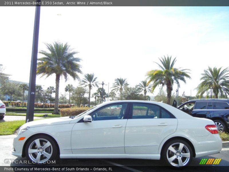 Arctic White / Almond/Black 2011 Mercedes-Benz E 350 Sedan