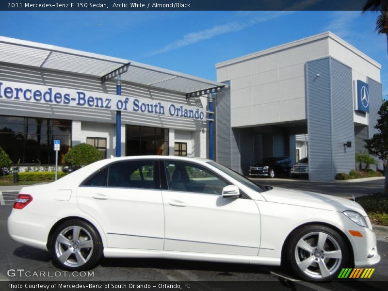 Arctic White / Almond/Black 2011 Mercedes-Benz E 350 Sedan