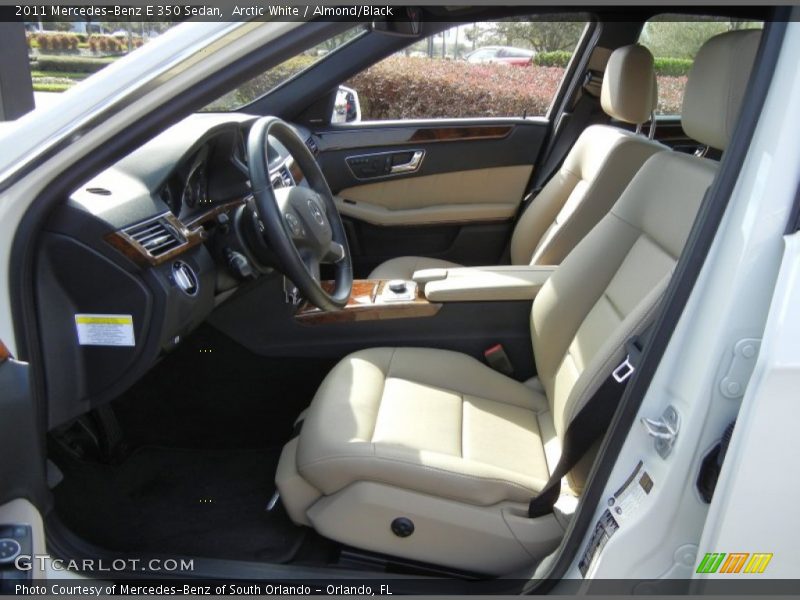 Arctic White / Almond/Black 2011 Mercedes-Benz E 350 Sedan