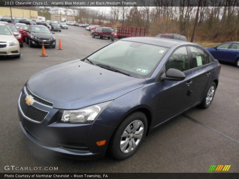 Atlantis Blue Metallic / Jet Black/Medium Titanium 2013 Chevrolet Cruze LS