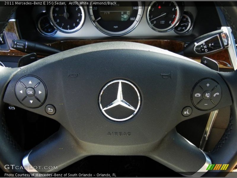 Arctic White / Almond/Black 2011 Mercedes-Benz E 350 Sedan