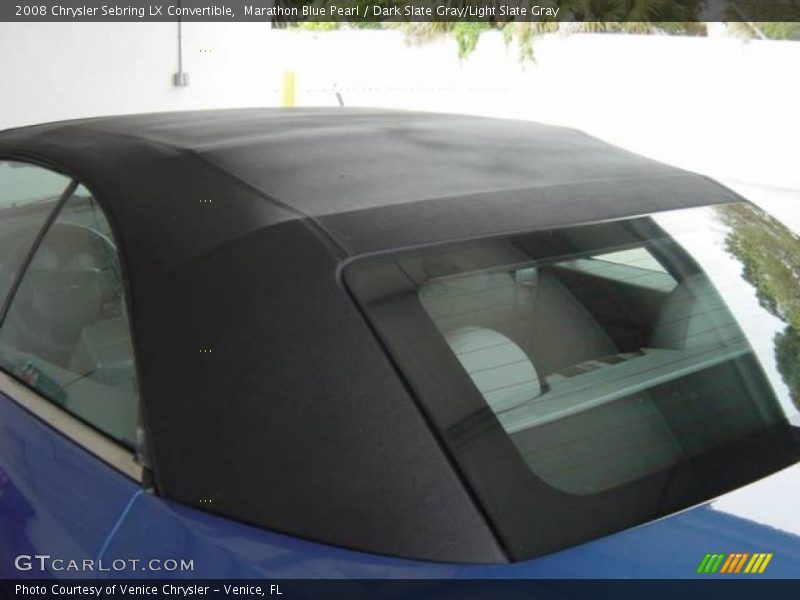 Marathon Blue Pearl / Dark Slate Gray/Light Slate Gray 2008 Chrysler Sebring LX Convertible