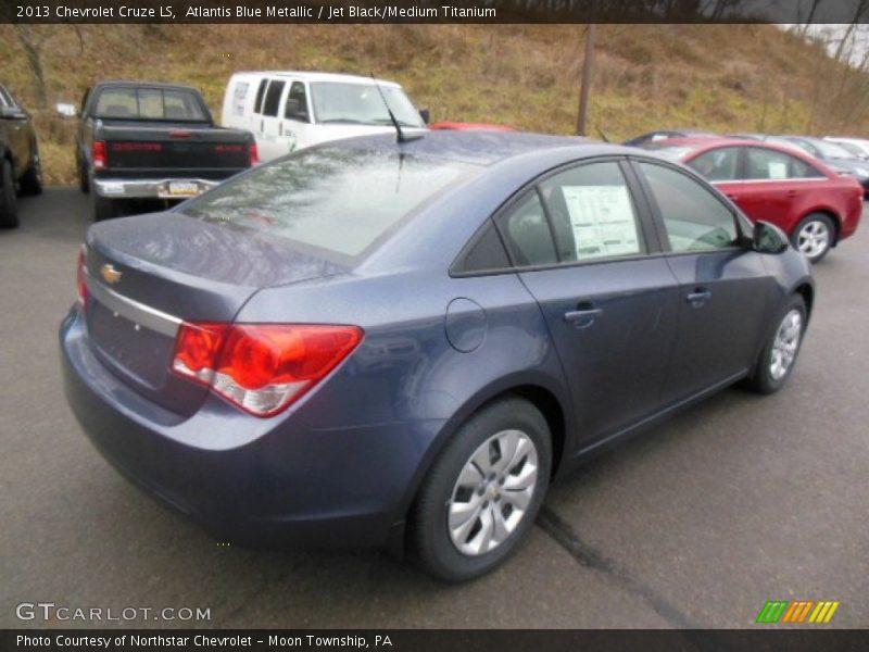 Atlantis Blue Metallic / Jet Black/Medium Titanium 2013 Chevrolet Cruze LS