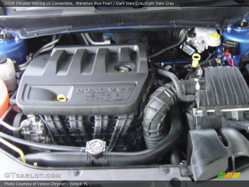 Marathon Blue Pearl / Dark Slate Gray/Light Slate Gray 2008 Chrysler Sebring LX Convertible