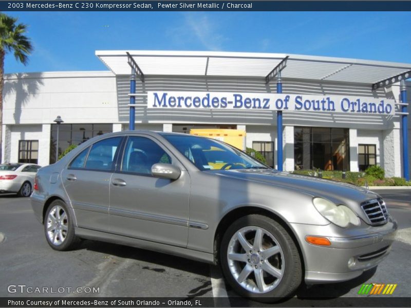 Pewter Silver Metallic / Charcoal 2003 Mercedes-Benz C 230 Kompressor Sedan
