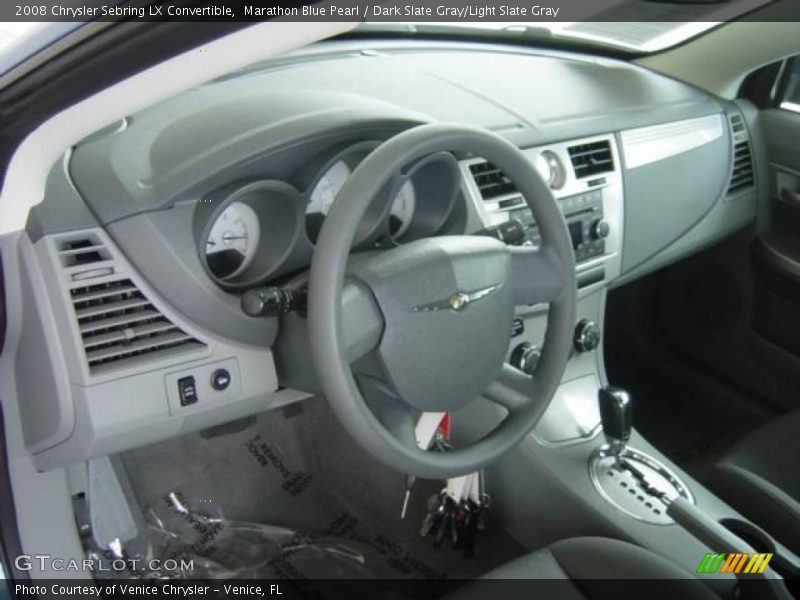 Marathon Blue Pearl / Dark Slate Gray/Light Slate Gray 2008 Chrysler Sebring LX Convertible