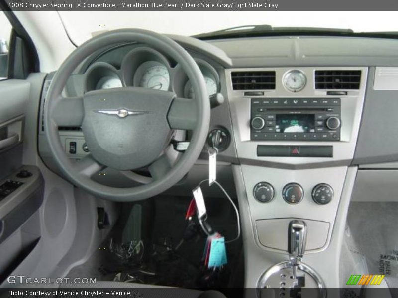 Marathon Blue Pearl / Dark Slate Gray/Light Slate Gray 2008 Chrysler Sebring LX Convertible