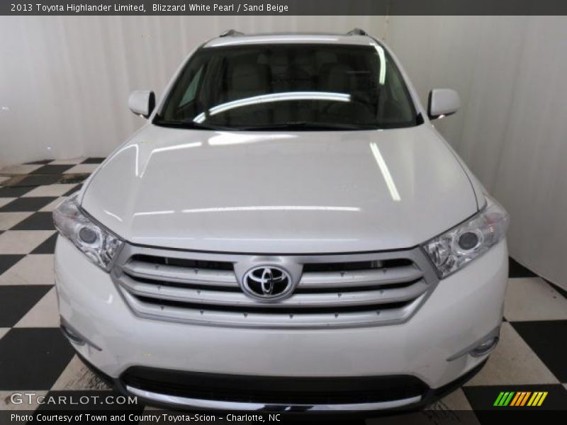 Blizzard White Pearl / Sand Beige 2013 Toyota Highlander Limited