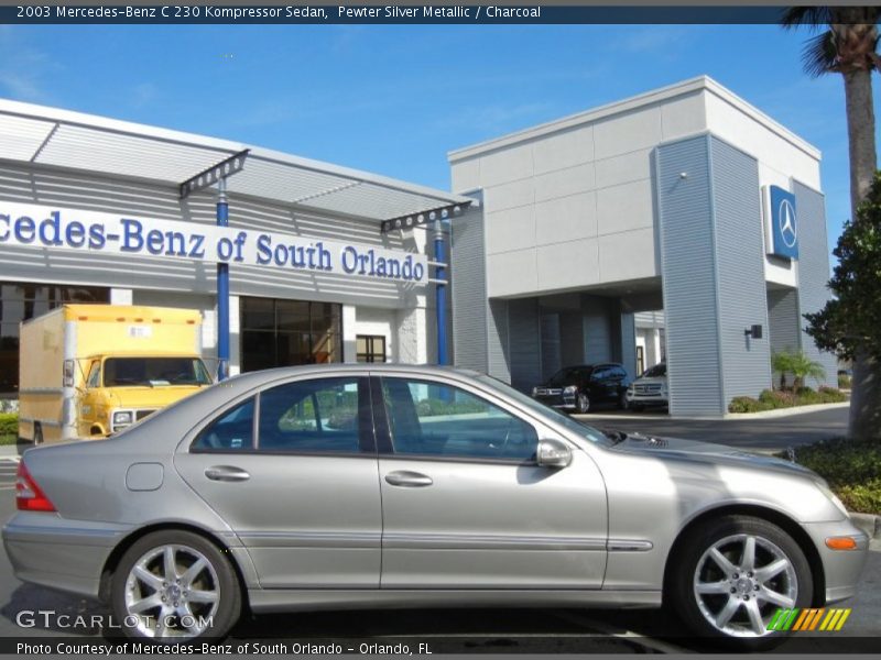 Pewter Silver Metallic / Charcoal 2003 Mercedes-Benz C 230 Kompressor Sedan