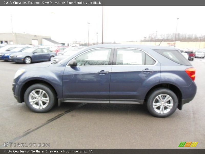 Atlantis Blue Metallic / Jet Black 2013 Chevrolet Equinox LS AWD