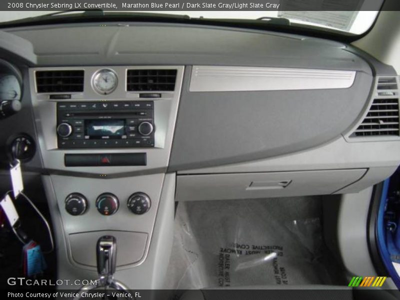 Marathon Blue Pearl / Dark Slate Gray/Light Slate Gray 2008 Chrysler Sebring LX Convertible