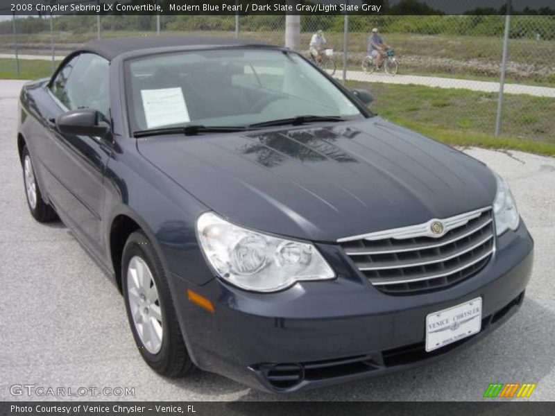 Modern Blue Pearl / Dark Slate Gray/Light Slate Gray 2008 Chrysler Sebring LX Convertible