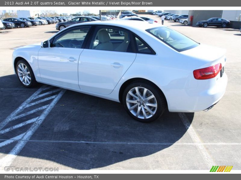 Glacier White Metallic / Velvet Beige/Moor Brown 2013 Audi A4 2.0T quattro Sedan