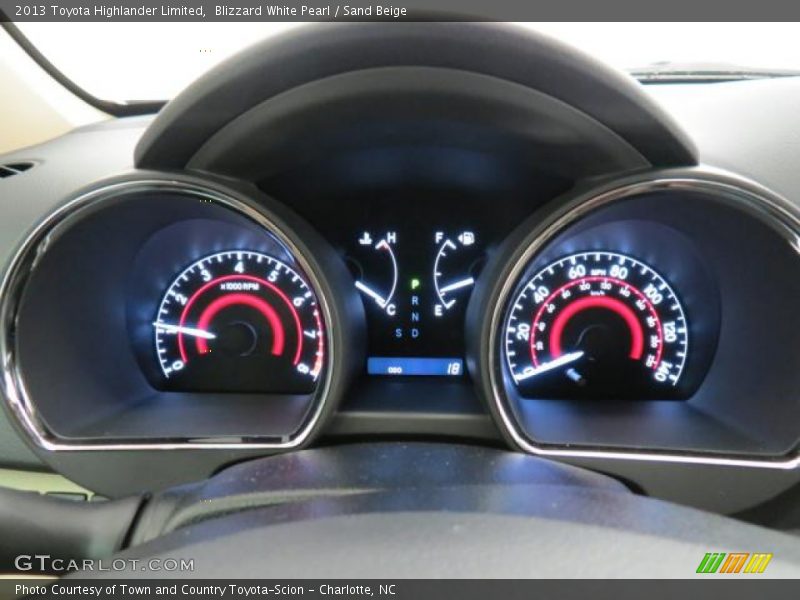 Blizzard White Pearl / Sand Beige 2013 Toyota Highlander Limited