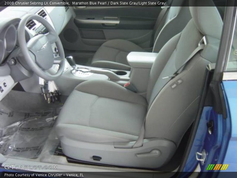 Marathon Blue Pearl / Dark Slate Gray/Light Slate Gray 2008 Chrysler Sebring LX Convertible