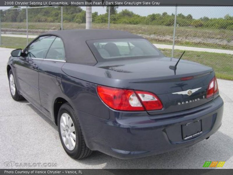Modern Blue Pearl / Dark Slate Gray/Light Slate Gray 2008 Chrysler Sebring LX Convertible