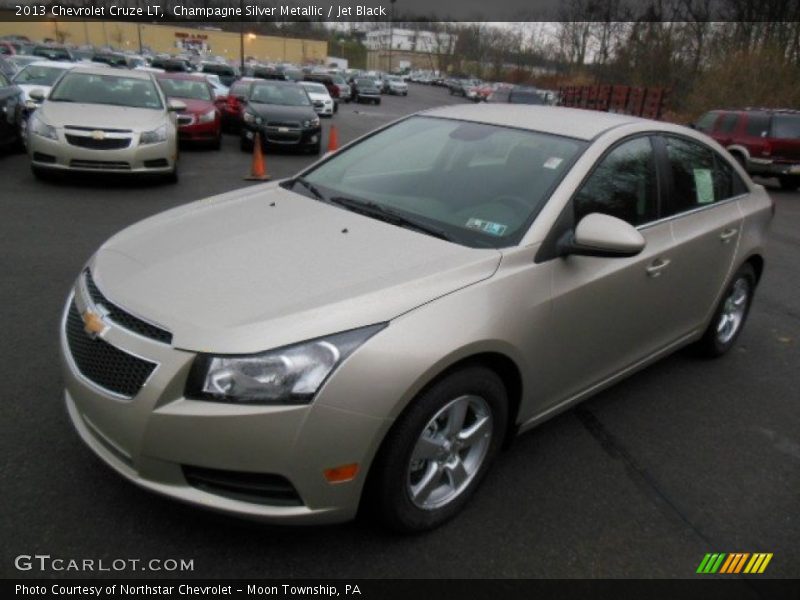 Champagne Silver Metallic / Jet Black 2013 Chevrolet Cruze LT