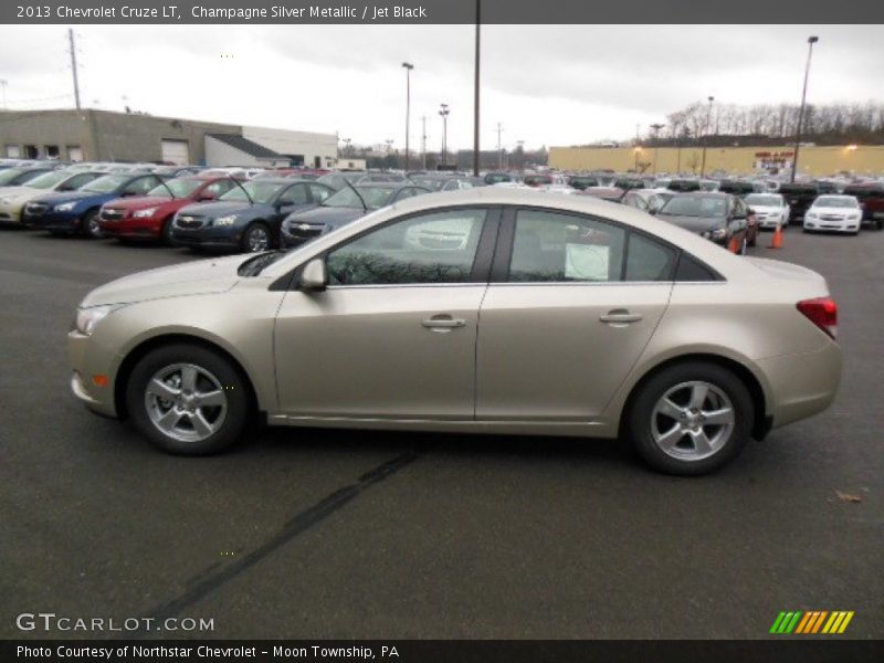 Champagne Silver Metallic / Jet Black 2013 Chevrolet Cruze LT