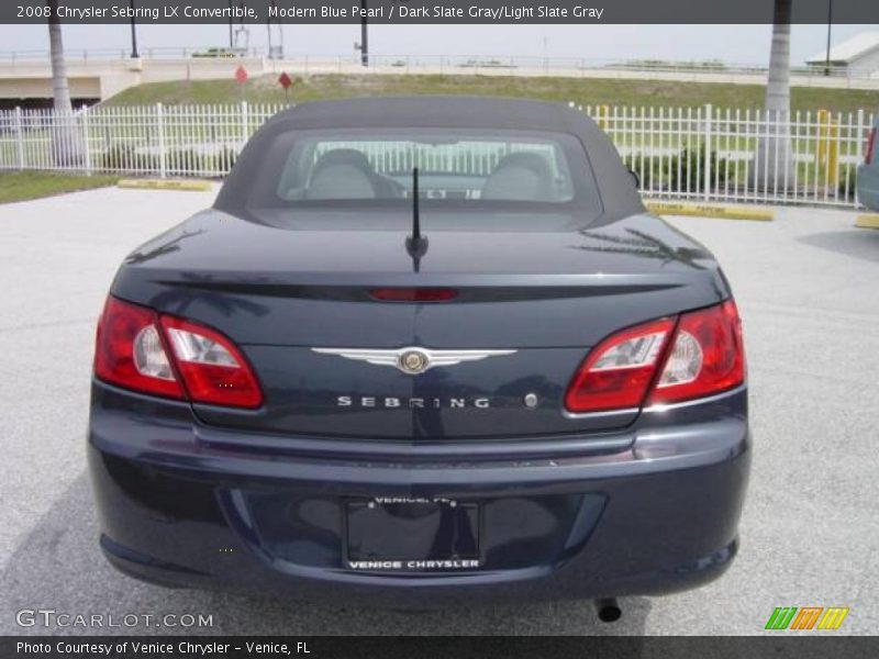 Modern Blue Pearl / Dark Slate Gray/Light Slate Gray 2008 Chrysler Sebring LX Convertible