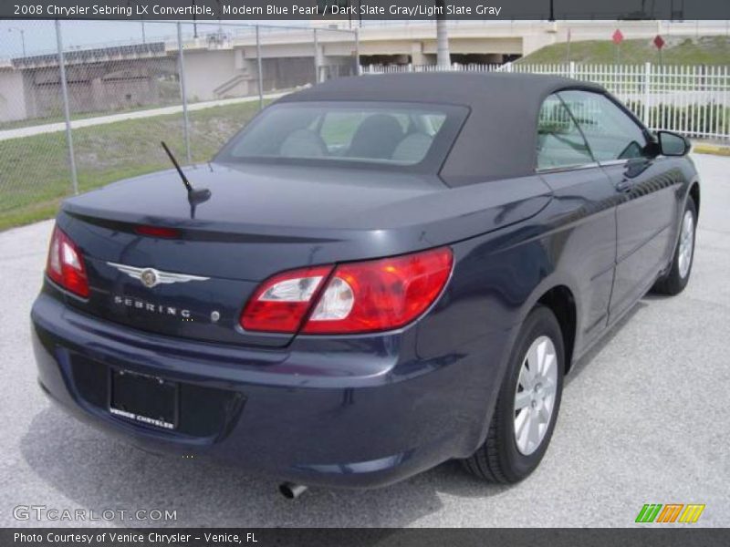 Modern Blue Pearl / Dark Slate Gray/Light Slate Gray 2008 Chrysler Sebring LX Convertible