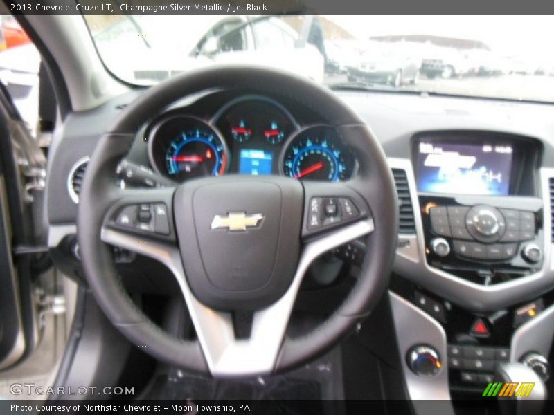 Champagne Silver Metallic / Jet Black 2013 Chevrolet Cruze LT