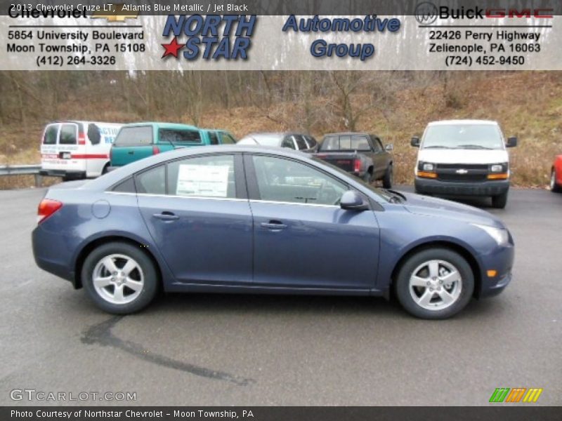Atlantis Blue Metallic / Jet Black 2013 Chevrolet Cruze LT