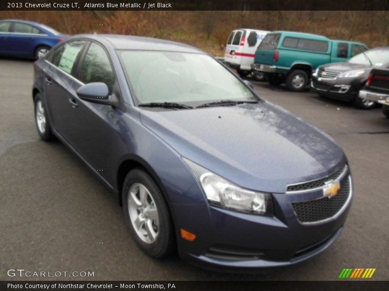 Atlantis Blue Metallic / Jet Black 2013 Chevrolet Cruze LT