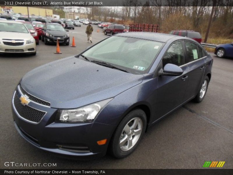 Atlantis Blue Metallic / Jet Black 2013 Chevrolet Cruze LT