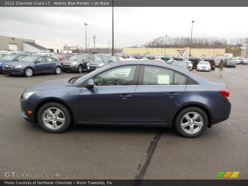 Atlantis Blue Metallic / Jet Black 2013 Chevrolet Cruze LT