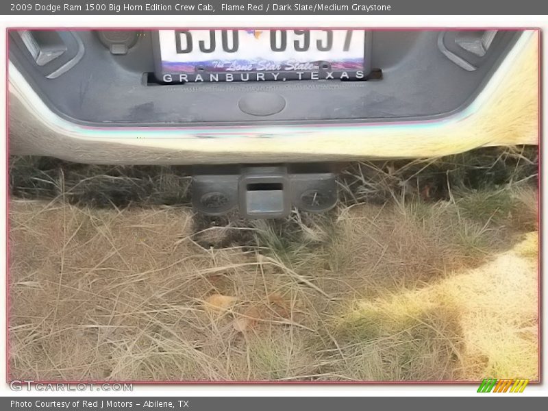 Flame Red / Dark Slate/Medium Graystone 2009 Dodge Ram 1500 Big Horn Edition Crew Cab