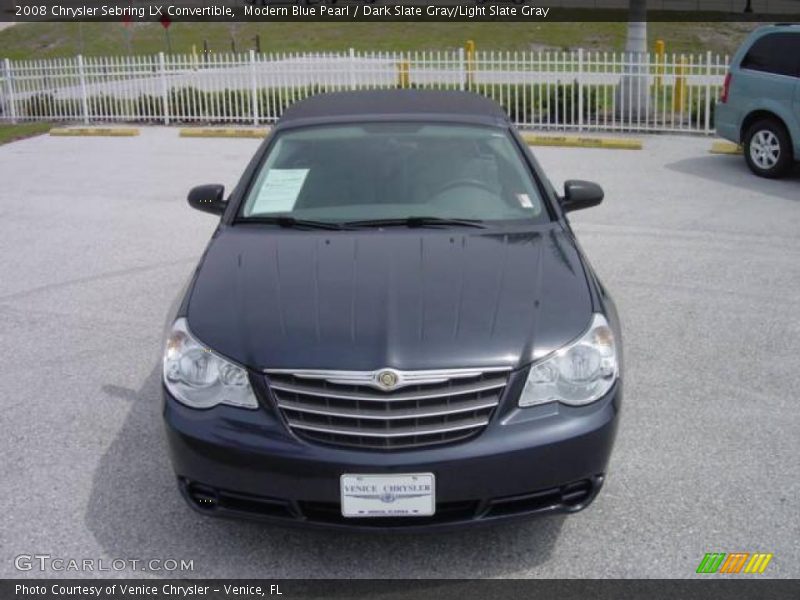 Modern Blue Pearl / Dark Slate Gray/Light Slate Gray 2008 Chrysler Sebring LX Convertible