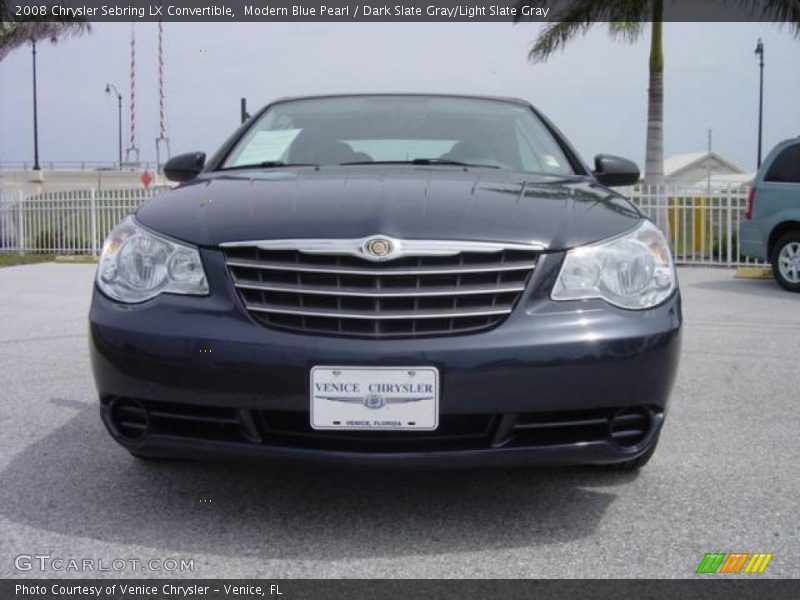 Modern Blue Pearl / Dark Slate Gray/Light Slate Gray 2008 Chrysler Sebring LX Convertible