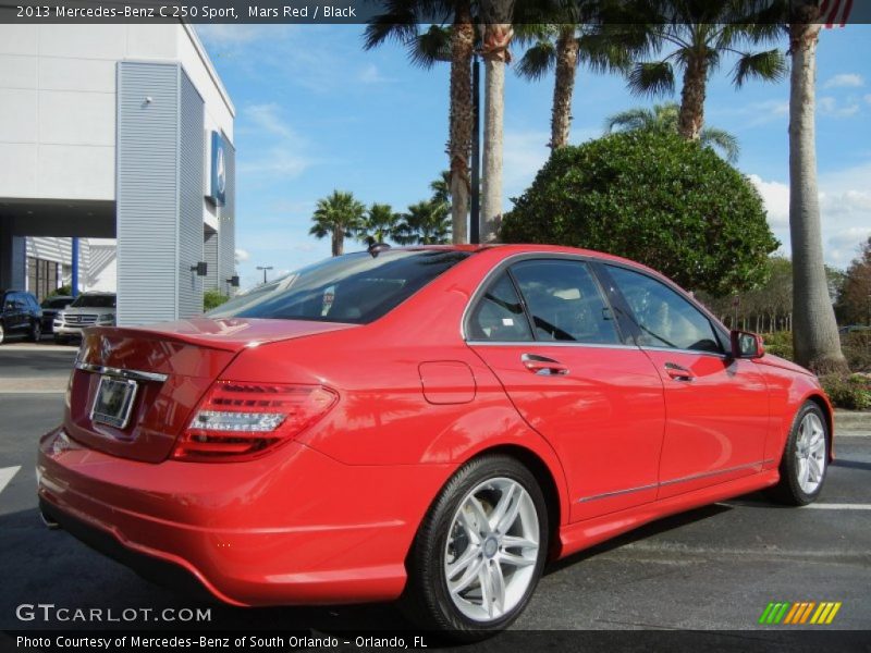 Mars Red / Black 2013 Mercedes-Benz C 250 Sport