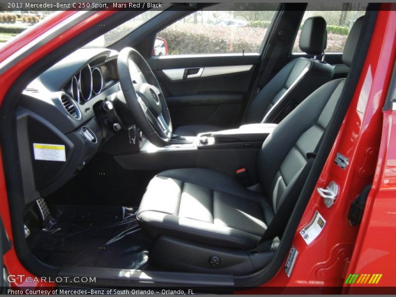 Mars Red / Black 2013 Mercedes-Benz C 250 Sport