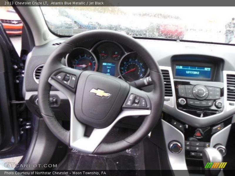 Atlantis Blue Metallic / Jet Black 2013 Chevrolet Cruze LT