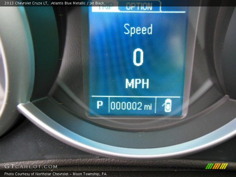 Atlantis Blue Metallic / Jet Black 2013 Chevrolet Cruze LT