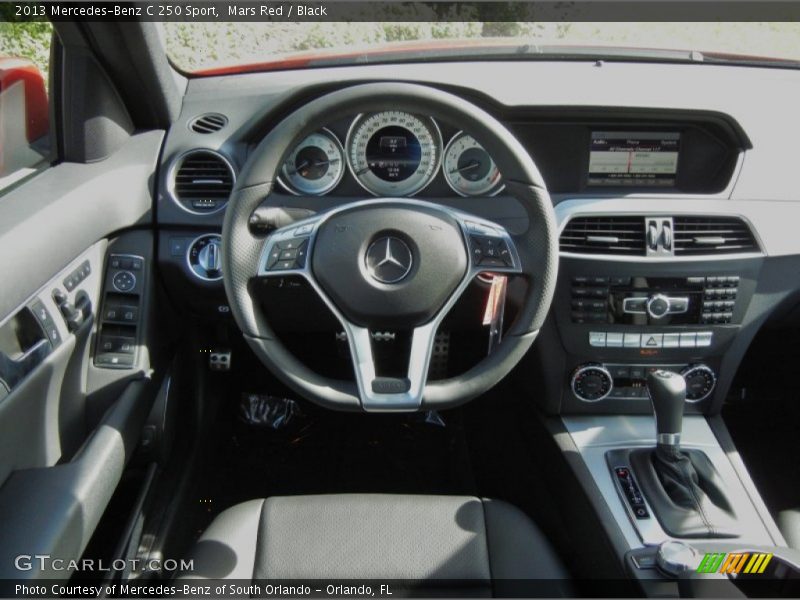 Mars Red / Black 2013 Mercedes-Benz C 250 Sport