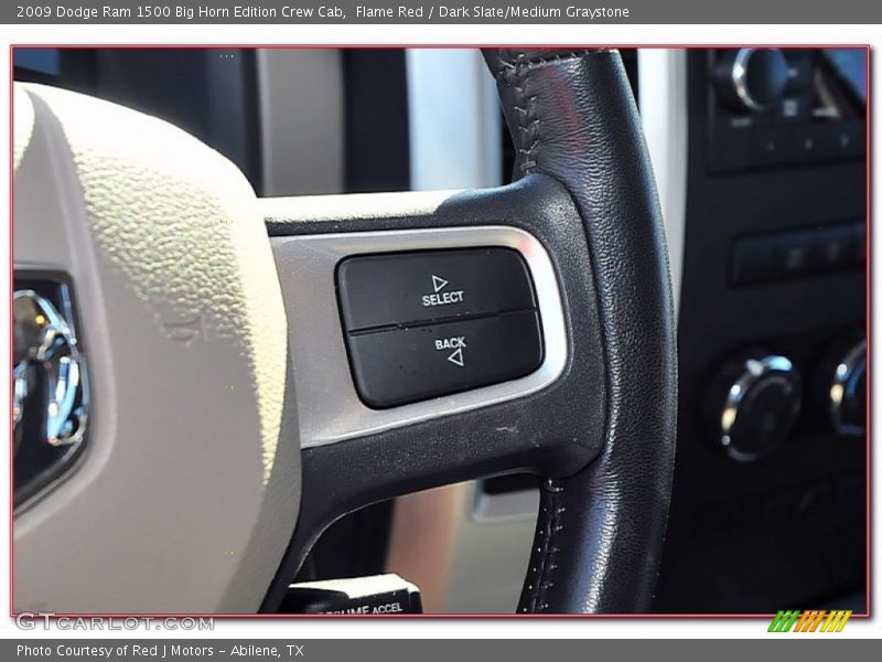 Flame Red / Dark Slate/Medium Graystone 2009 Dodge Ram 1500 Big Horn Edition Crew Cab