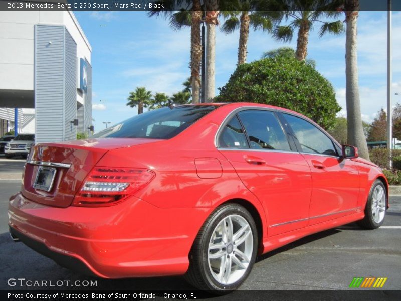 Mars Red / Black 2013 Mercedes-Benz C 250 Sport