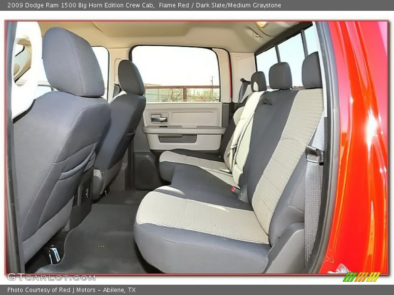 Flame Red / Dark Slate/Medium Graystone 2009 Dodge Ram 1500 Big Horn Edition Crew Cab